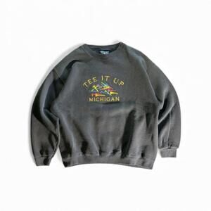 Vintage Oarsman 913 “Tee It Up” Michigan Crewneck